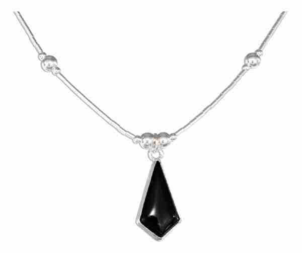 Black Onyx Pendant Choker Necklace