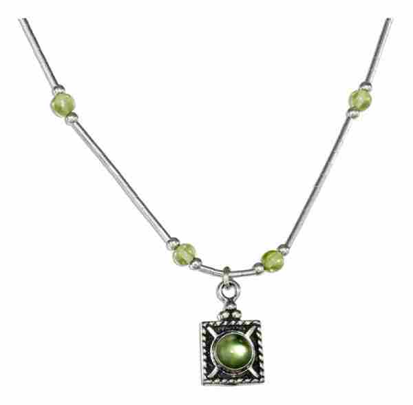 Peridot Choker Necklace Peridot Pendant Peridot Choker Necklace Peridot Pendant