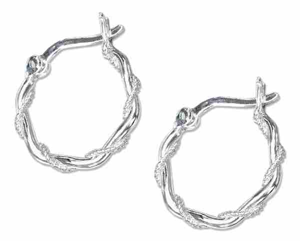 Thin Twisted Hoop Ropings Earrings Thin Twisted Hoop Ropings Earrings