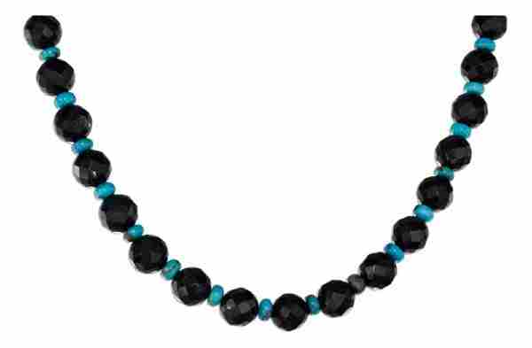 Black Beads Necklace