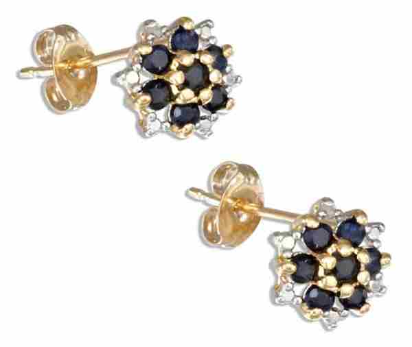 Genuine Sapphire Earrings Genuine Sapphire Earrings
