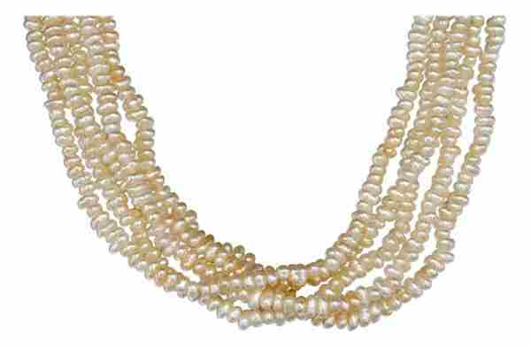 White Small Freshwater Pearl Necklace White Small Freshwater Pearl Necklace