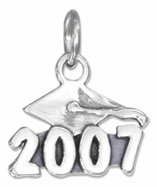 Graduation Cap Class Of 2007 Charm