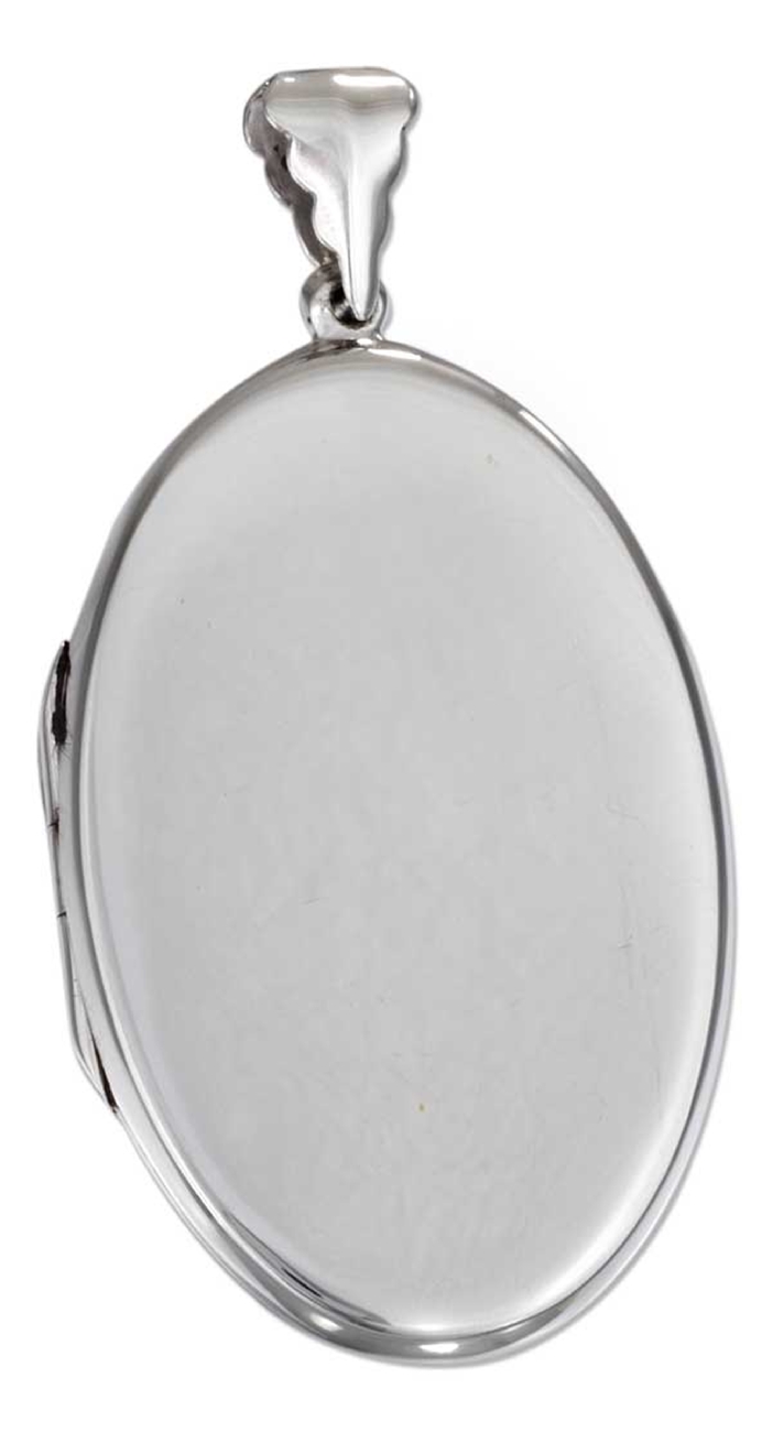 Flat Oval Picture Locket Pendant Flat Oval Picture Locket Pendant