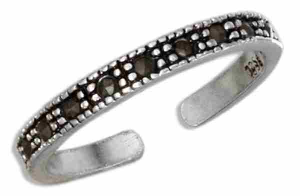 Marcasite Toe Ring