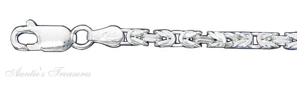 2.5mm Square Byzantine Chain Necklace Or Bracelet 2.5mm Square Byzantine Chain Necklace Or Bracelet