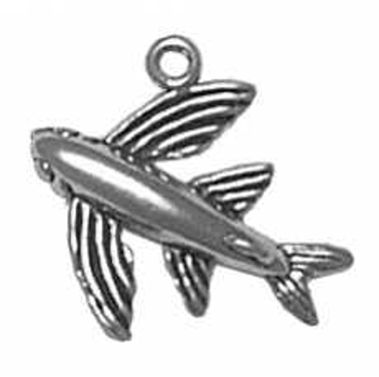 3D Flying Fish Charm