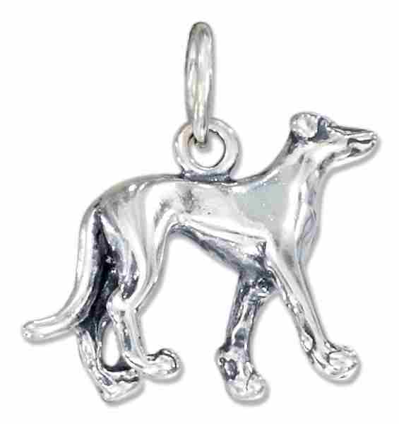 3D GREYHOUND Dog Breed Charm