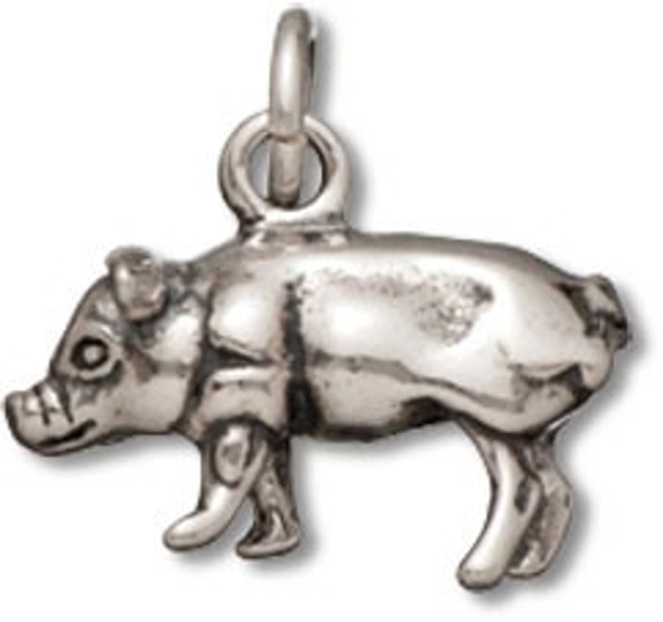 3D Standing Or Walking Piglet Hog Or Pig Charm 3D Standing Or Walking Piglet Hog Or Pig Charm