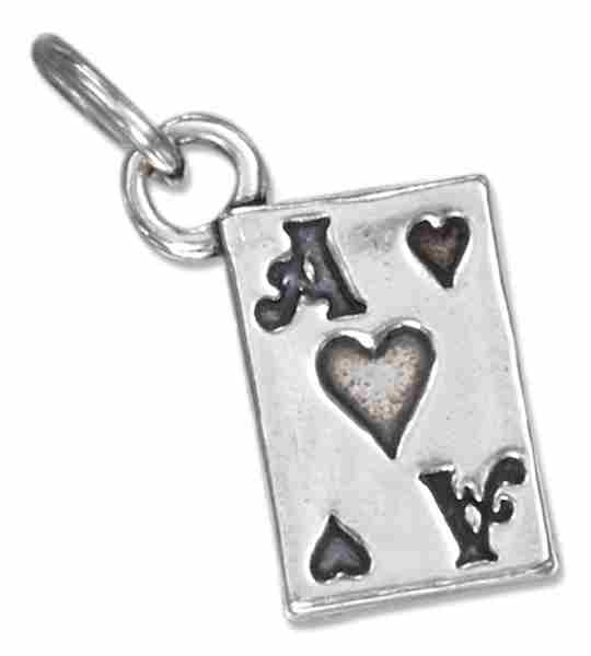 3D Good Luck Ace Of Hearts Poker Playing Card Game Charm 3D Good Luck Ace Of Hearts Poker Playing Card Game Charm