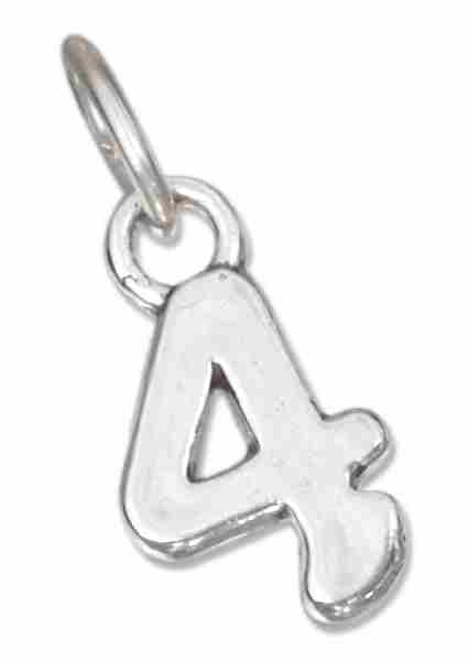 Small Number Four 4 Charm Small Number Four 4 Charm
