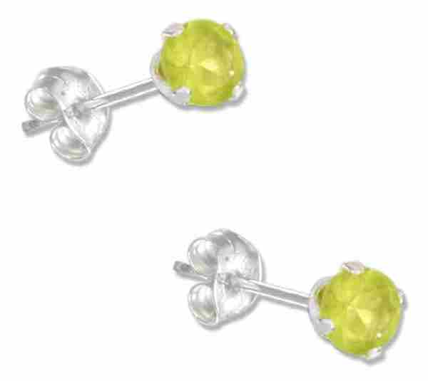 August Birthstone Cubic Zirconia Stud Earrings August Birthstone Cubic Zirconia Stud Earrings
