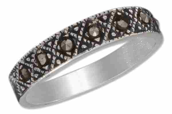 Diamond Shape Marcasite Ring Diamond Shape Marcasite Ring