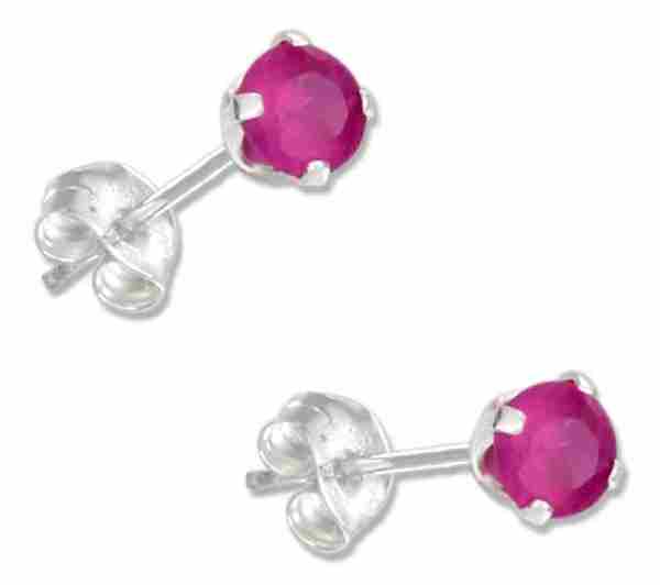 July Birthstone Cubic Zirconia Stud Earrings July Birthstone Cubic Zirconia Stud Earrings