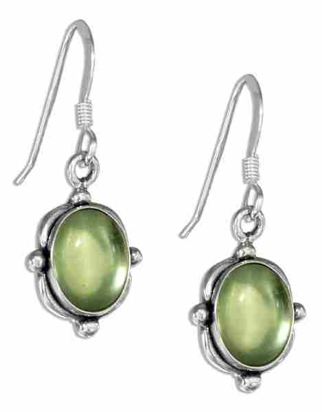 Peridot Beaded Earrings Peridot Beaded Earrings