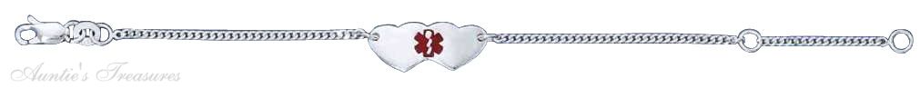 Red Star Of Life Childrens Medical Emergency Bracelet