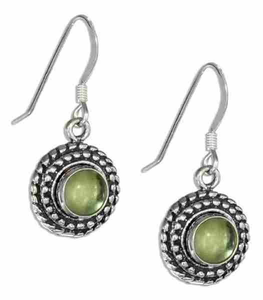 Peridot Beaded Earrings