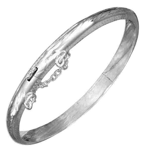 Young Girls Etched Bangle Bracelet Young Girls Etched Bangle Bracelet