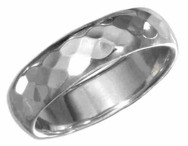 Hammered Band Ring 5mm