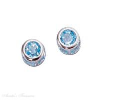Blue Topaz Earrings Blue Topaz Earrings