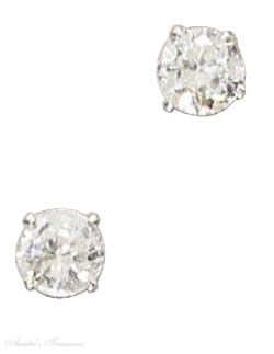 Cubic Zirconia Stud Earrings