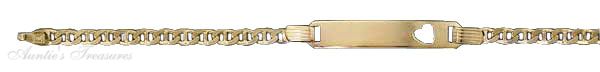 Childrens Gold Vermeil Marina Baby ID Bracelet