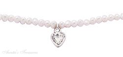 Childrens Freshwater Pearl Bracelet Heart