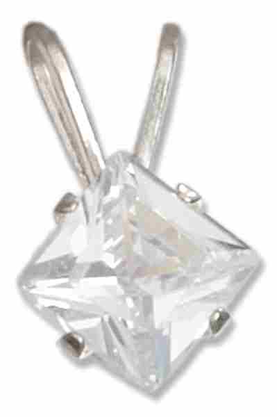 Diamond Shaped Cubic Zirconia Pendant Diamond Shaped Cubic Zirconia Pendant