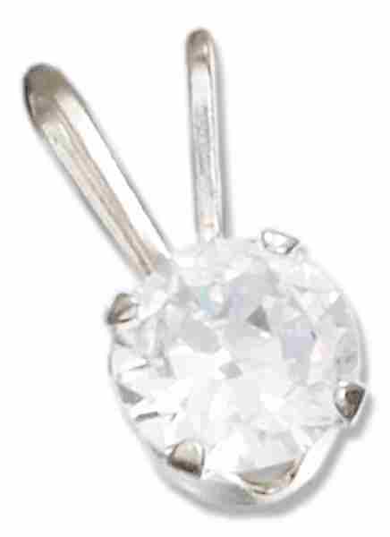 Cubic Zirconia Pendant - Click Image to Close