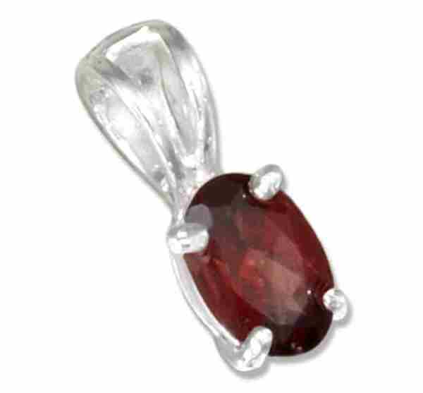 Oval Garnet Pendant Oval Garnet Pendant
