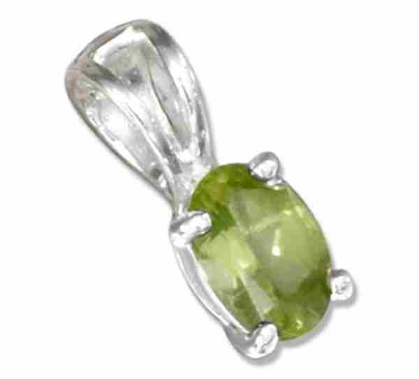 Oval Peridot Pendant Oval Peridot Pendant