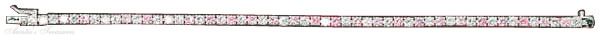 Cubic Zirconia Tennis Bracelet Pink White CZ
