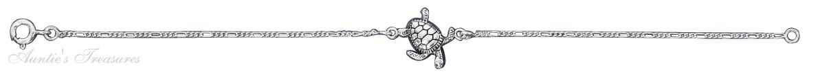 Sea Turtle Figaro Bracelet