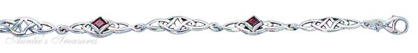 Celtic Link Garnet Bracelet Celtic Link Garnet Bracelet