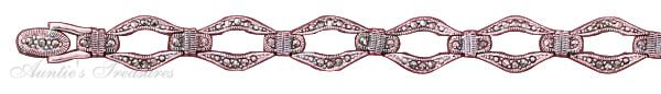 Open Link Marcasite Bracelet