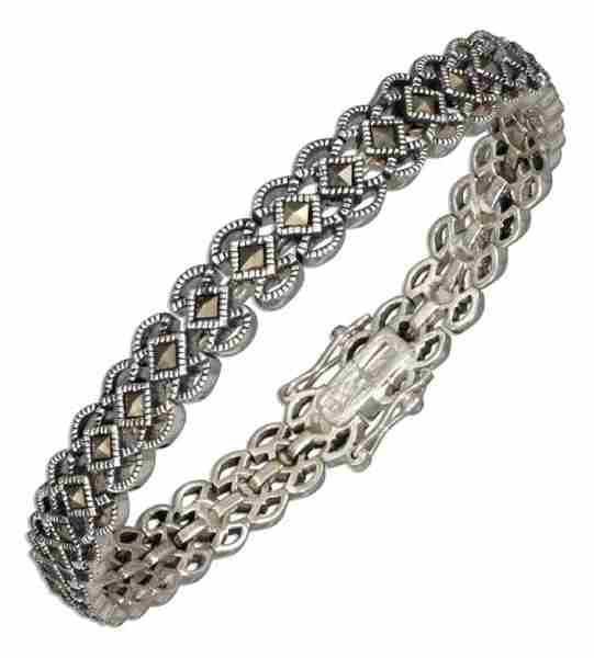 Lacy Scalloped Marcasite Bracelet