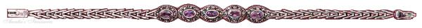 Amethyst Bracelet Marcasite