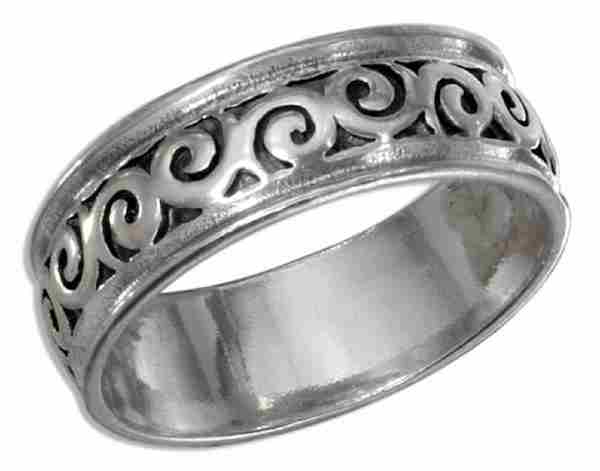 Unisex Loops Ring 7mm