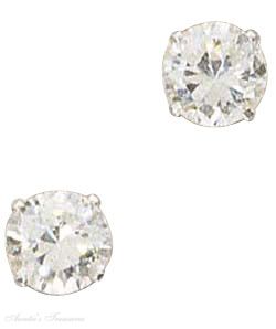 Cubic Zirconia Stud Earrings