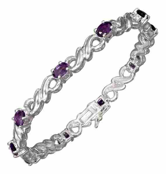 Amethyst San Marco Link Bracelet