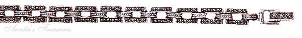 Marcasite Square Link Bracelet