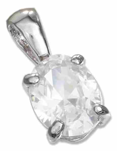 Cubic Zirconia Pendant - Click Image to Close