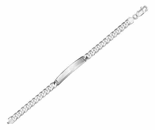 ID Bracelet Curb 180 8 Inch