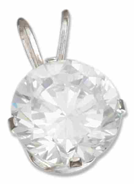 Cubic Zirconia Pendant - Click Image to Close