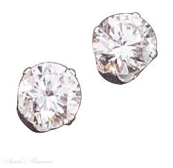 Men's Solitare Stud Earrings