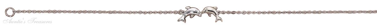9" Double Dolphin Gold Vermeil Ankle Bracelet 9" Double Dolphin Gold Vermeil Ankle Bracelet