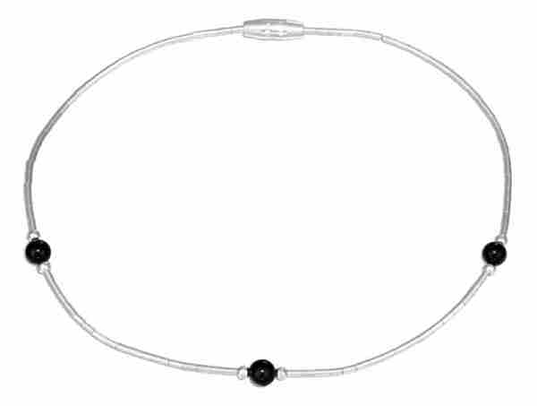 Beaded Black Onyx Ankle Bracelet Beaded Black Onyx Ankle Bracelet