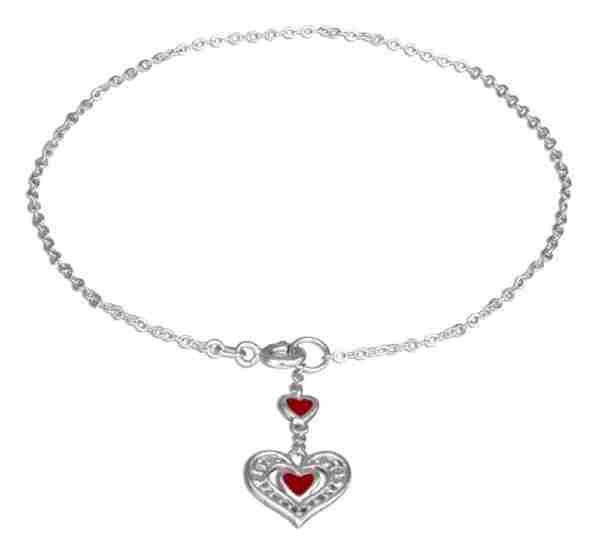 Heart Ankle Bracelet