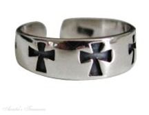 Multiple Christian Crosses Adjustable Toe Ring Multiple Christian Crosses Adjustable Toe Ring