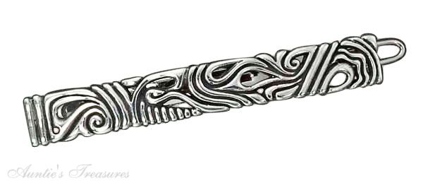Swirl Design Hair Clip Snap Closure